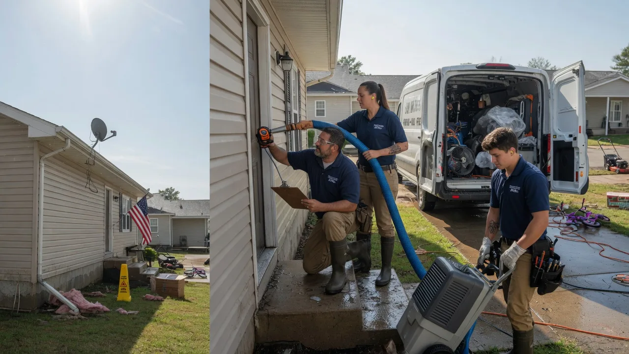 Ceiling Water Damage Restoration in Benton, IL near me